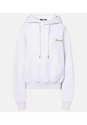 Jacquemus Corto logo cotton fleece hoodie