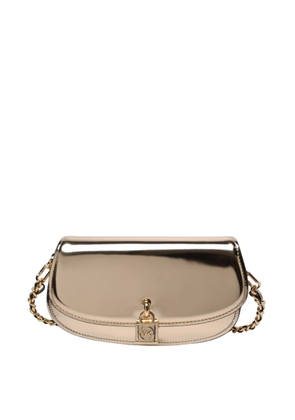 Michael Kors Small Mila Metallic Leather Shoulder Bag
