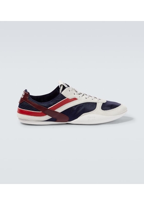 Miu Miu Gymnasium suede-trimmed sneakers