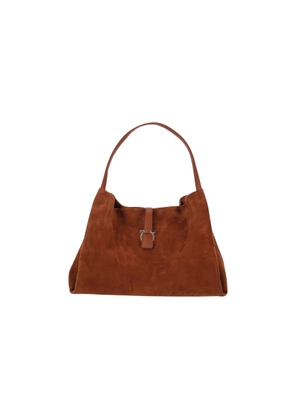 Ferragamo Suede Shoulder Bag