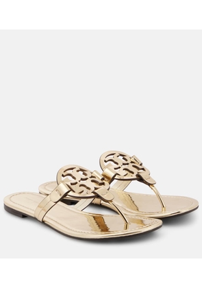 Tory Burch Miller metallic leather thong sandals