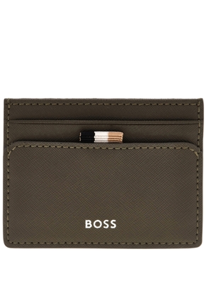 Hugo Boss Embossed Logo Leather Card Case