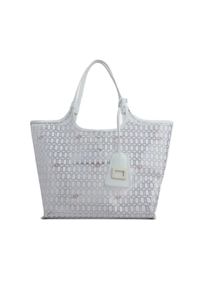 Roger Vivier Grand Vivier Medium Bag In Pvc In White