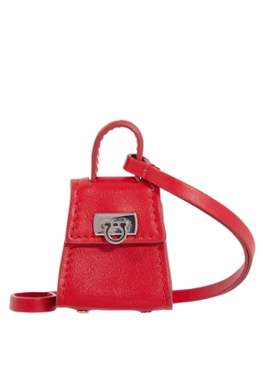 Ferragamo Gancini Micro Charm in Red