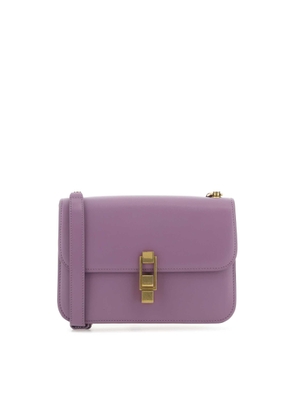 Saint Laurent Purple Leather Le Carré Shoulder Bag