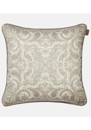 Etro Floral cotton jacquard cushion