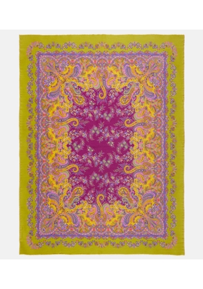 Etro Iris wool throw