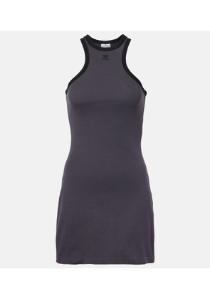 Courreges Scuba cotton jersey minidress