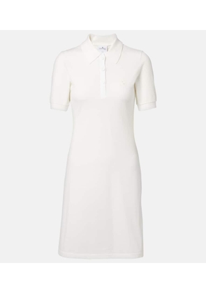 Courreges Cotton pique polo dress