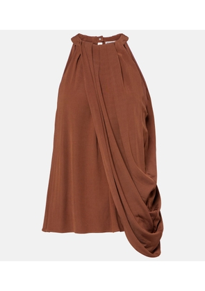 JW Anderson Draped halterneck crepe top