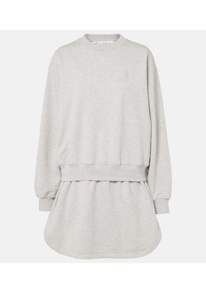 JW Anderson Layered cotton jersey sweatshirt dress