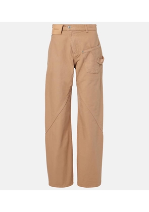 JW Anderson Twisted wool wide-leg pants