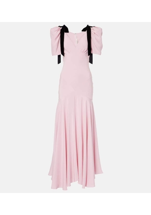 Rodarte Bow-detail silk crepe gown