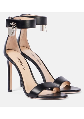 Tom Ford Padlock 105 leather sandals