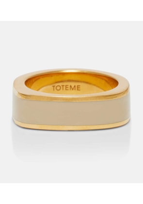 Toteme Signature 18kt gold-plated ring