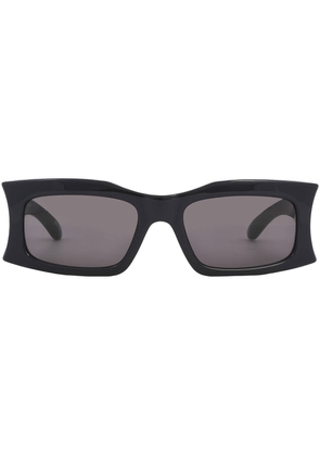 Balenciaga Grey Rectangular Unisex Sunglasses BB0291S 001 58