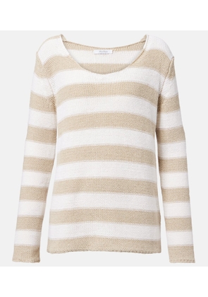 Max Mara Palazzi striped linen and cotton sweater