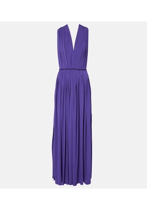Max Mara Walter pleated jersey maxi dress