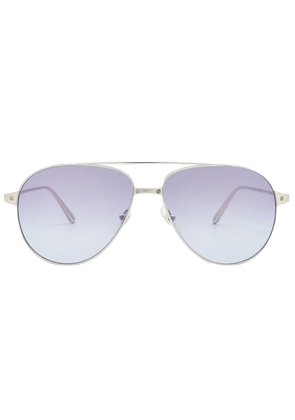 Cartier Santos de Cartier Violet Multi Treatment Pilot Ladies Sunglasses CT0298S 005 57