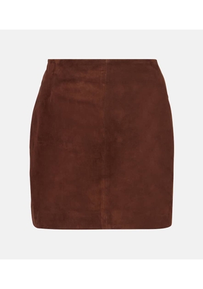 Nour Hammour Remi suede miniskirt