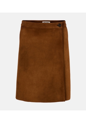 Miu Miu Suede miniskirt