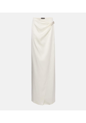 Tom Ford Silk satin wrap skirt
