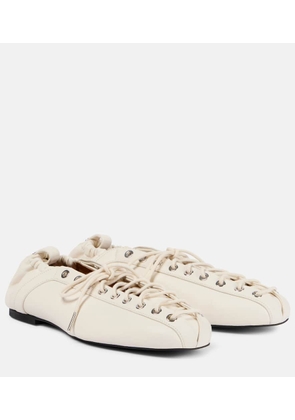 Ganni Lace-up ballet flats