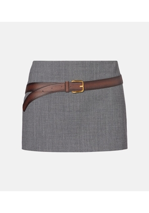 Prada Applique miniskirt