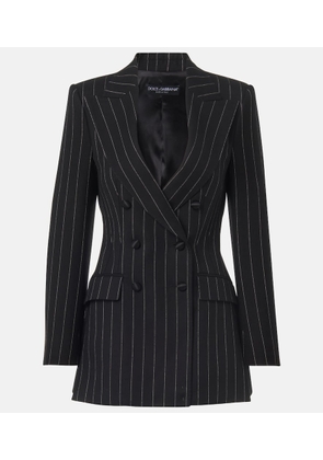 Dolce&Gabbana Striped wool blazer