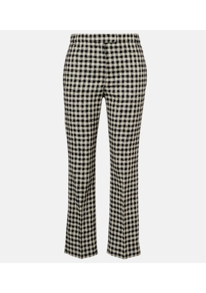 'S Max Mara Daisy gingham cropped straight pants