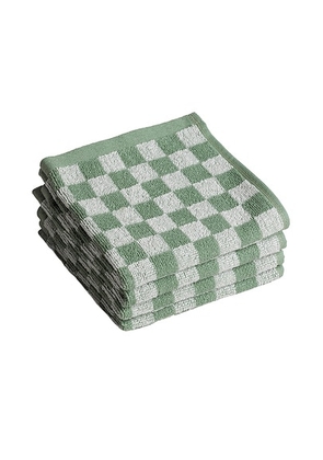 BAINA Limited Edition Face Cloth Gift Set in Sage & Chalk - Sage,White. Size all.