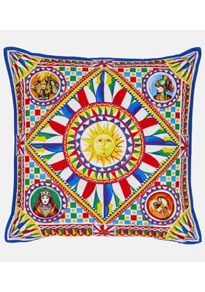 Dolce&Gabbana Casa Small printed canvas cushion