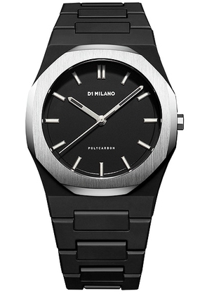 D1 Milano Polycarbonate 40.5mm Watch in Moonglade - Black. Size all.