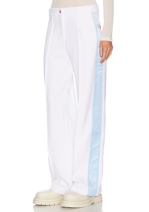 Casablanca Hybrid Pant in White - White. Size L (also in XS, S, M).