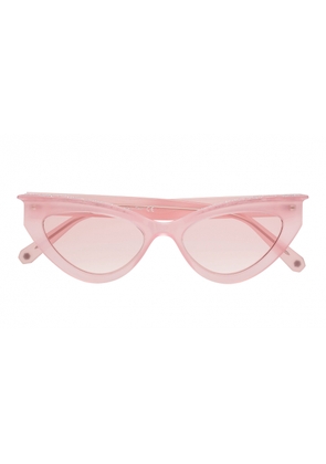 Philipp Plein Statement Pink Mirror Cat Eye Ladies Sunglasses 000-WES0076-PTE003N-KUXU