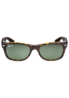 Ray Ban New Wayfarer Classic Polarized Green Classic G-15 Unisex Sunglasses RB2132 902/58 52