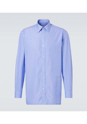 Charvet Striped cotton poplin shirt