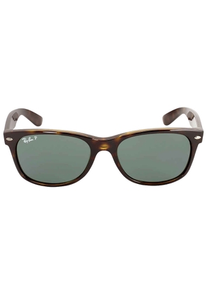Ray Ban New Wayfarer Classic Polarized Green Unisex Sunglasses RB2132 902/58 55