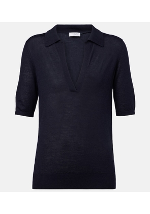 Gabriela Hearst Frank cashmere and silk polo shirt