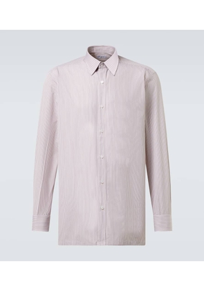 Charvet Striped cotton poplin shirt