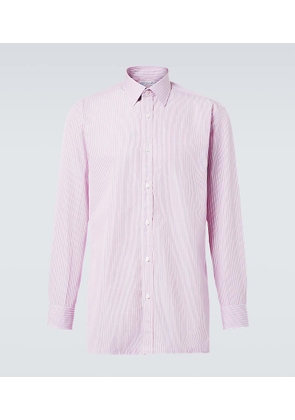 Charvet Striped cotton poplin shirt