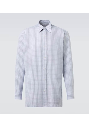 Charvet Checked cotton poplin shirt