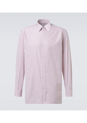 Charvet Striped cotton poplin shirt
