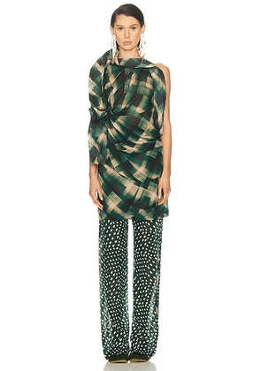 Dries Van Noten Codolla Shirt in Bottle - Green. Size 36 (also in 38).