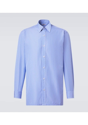 Charvet Striped cotton poplin shirt