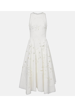 Costarellos Arianne floral lace midi dress