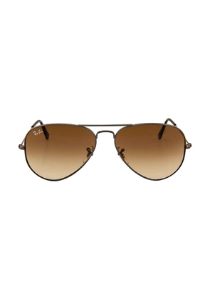 Ray Ban Aviator Gradient Light Brown Gradient Aviator Unisex Sunglasses RB3025 004/51 58
