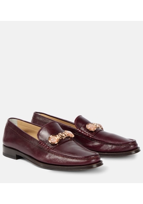 Gabriela Hearst Melchora embellished leather loafers