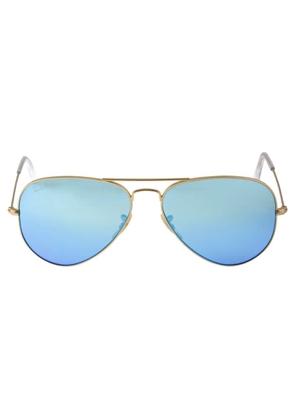 Ray Ban Aviator Flash Lenses Polarized Blue Unisex Sunglasses RB3025 112/4L 58