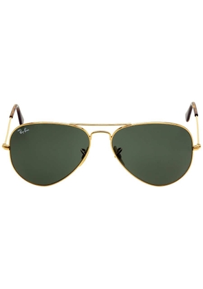 Ray Ban Aviator Havana Collection G-15 Green Unisex Sunglasses RB3025 181 58